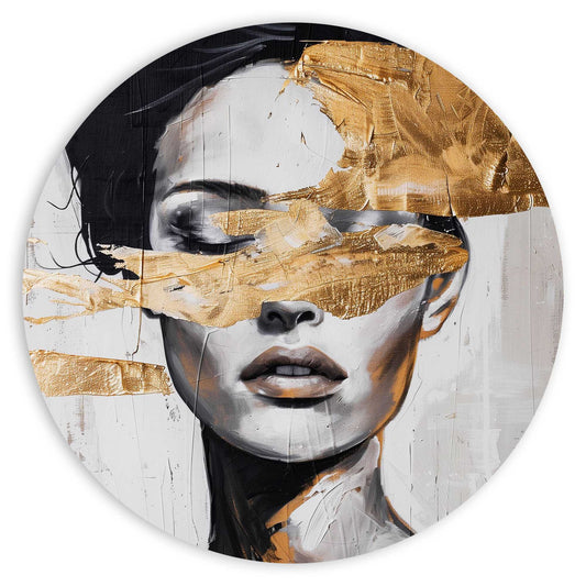 Circle Art Gold lady 50x50