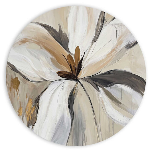 Circle Art Elegant flower 50x50