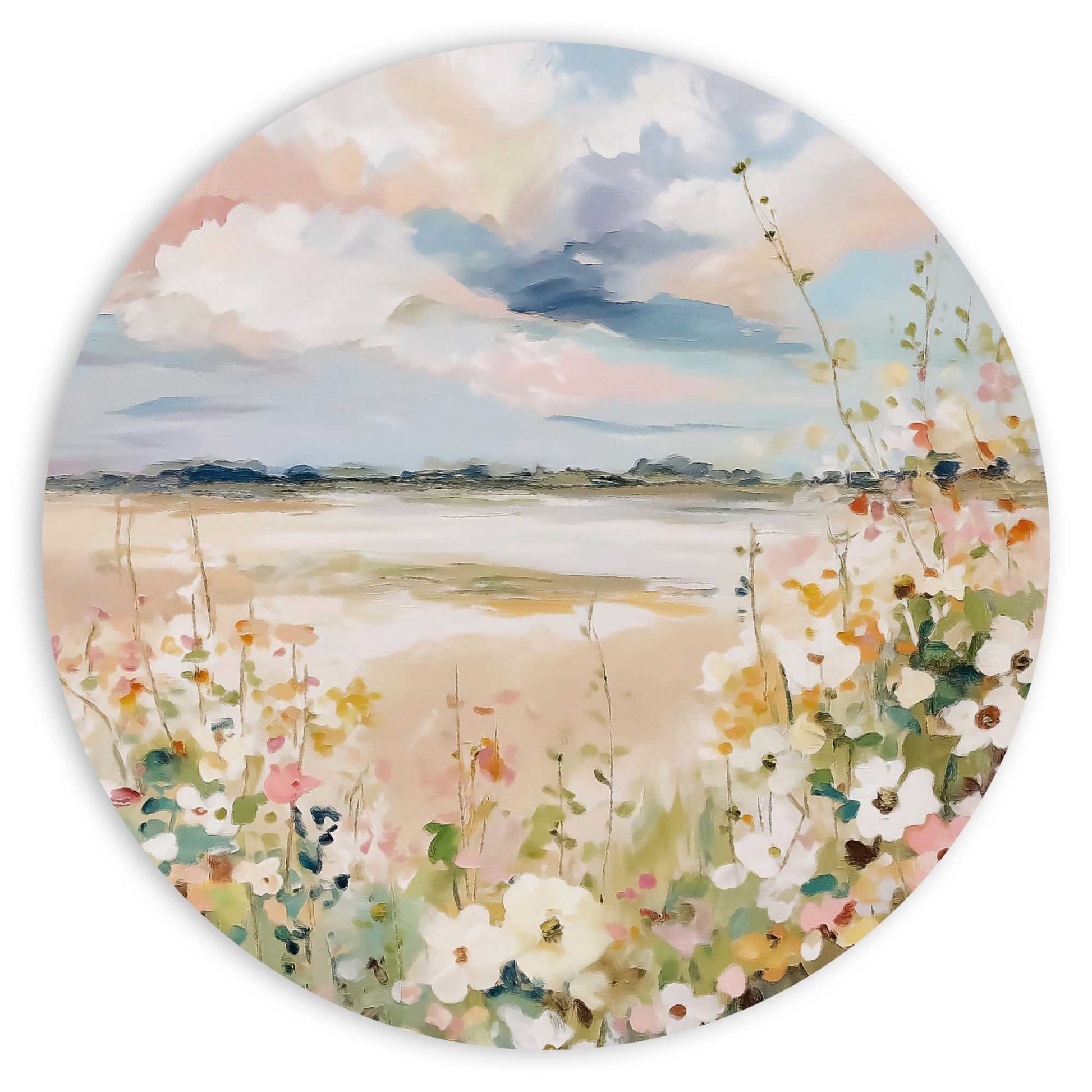 Circle Art Spring landscape 50x50