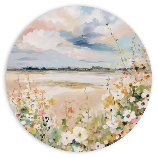 Circle Art Spring landscape 50x50