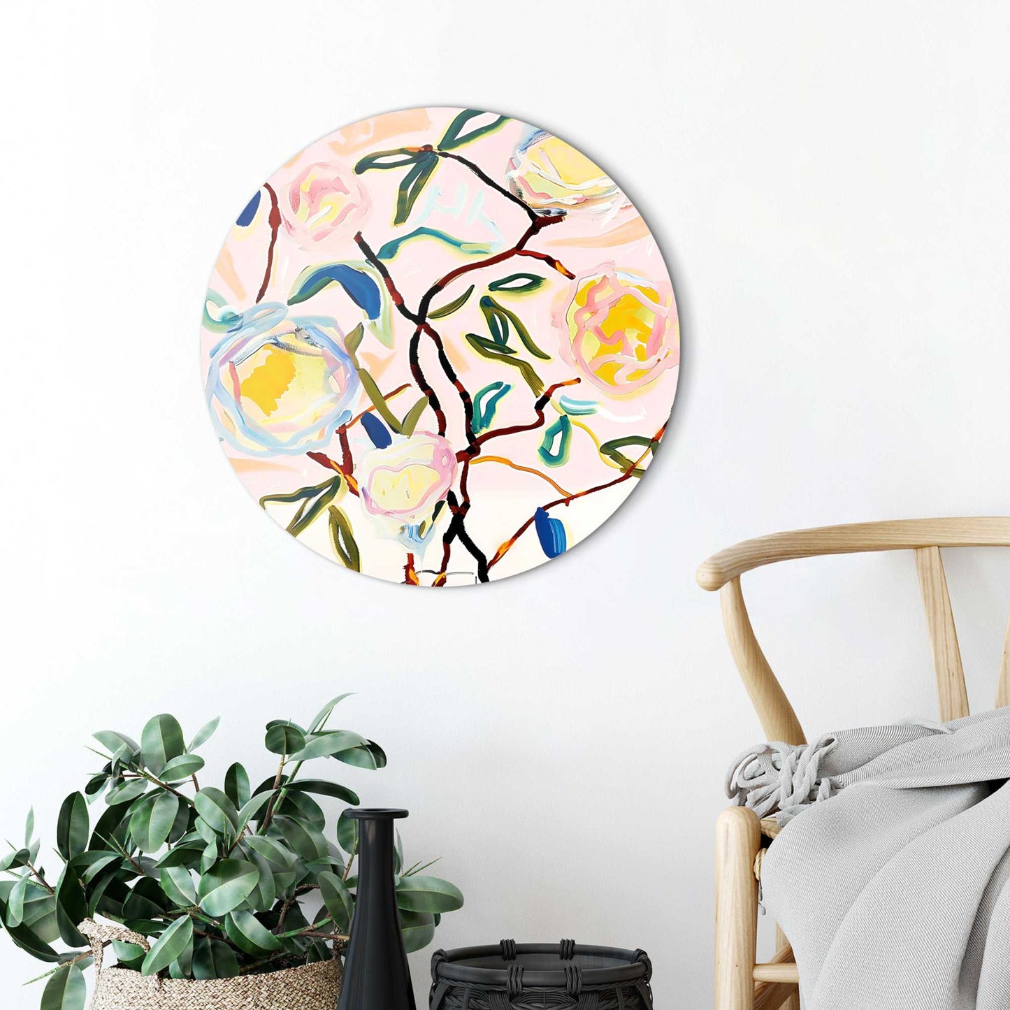 Circle Art Flower drawing 50x50