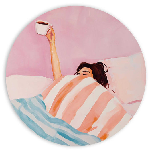 Circle Art Coffee in the morning 50x50