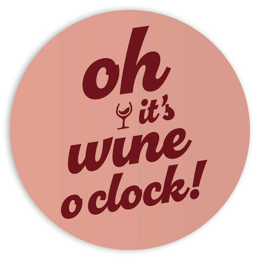 Circle Art Wine o'clock 50x50