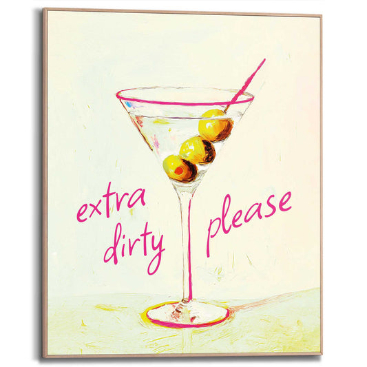 Framed Poster Dirty martini 50x40