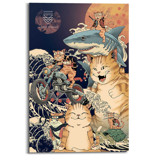 Wall Art Panel Catana montage from Vincent Trinidad 90x60