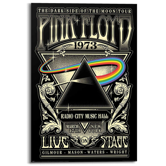 Wall Art Panel Pink Floyd radio city music hall 1973 90x60