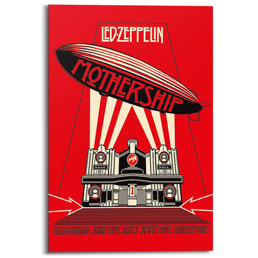 Wall Art Panel Led Zeppelin mothership 90x60