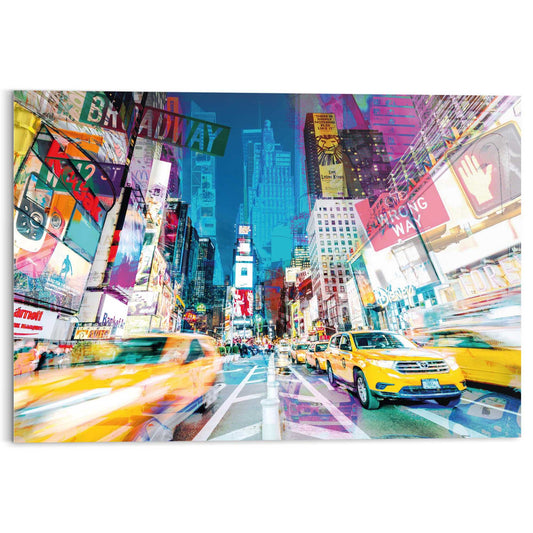 Plexiglass Busy time in New York 50x70