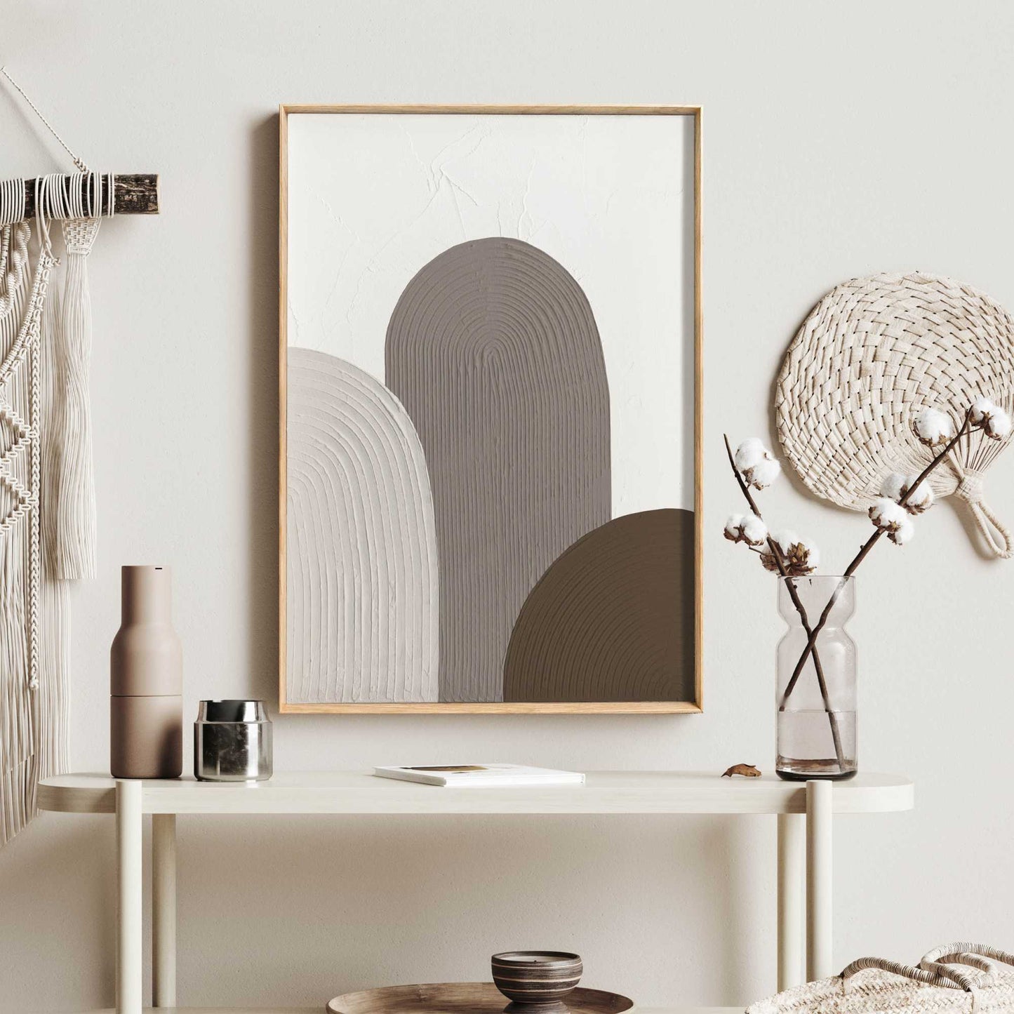 Handmade Art Arches - grey 70x50