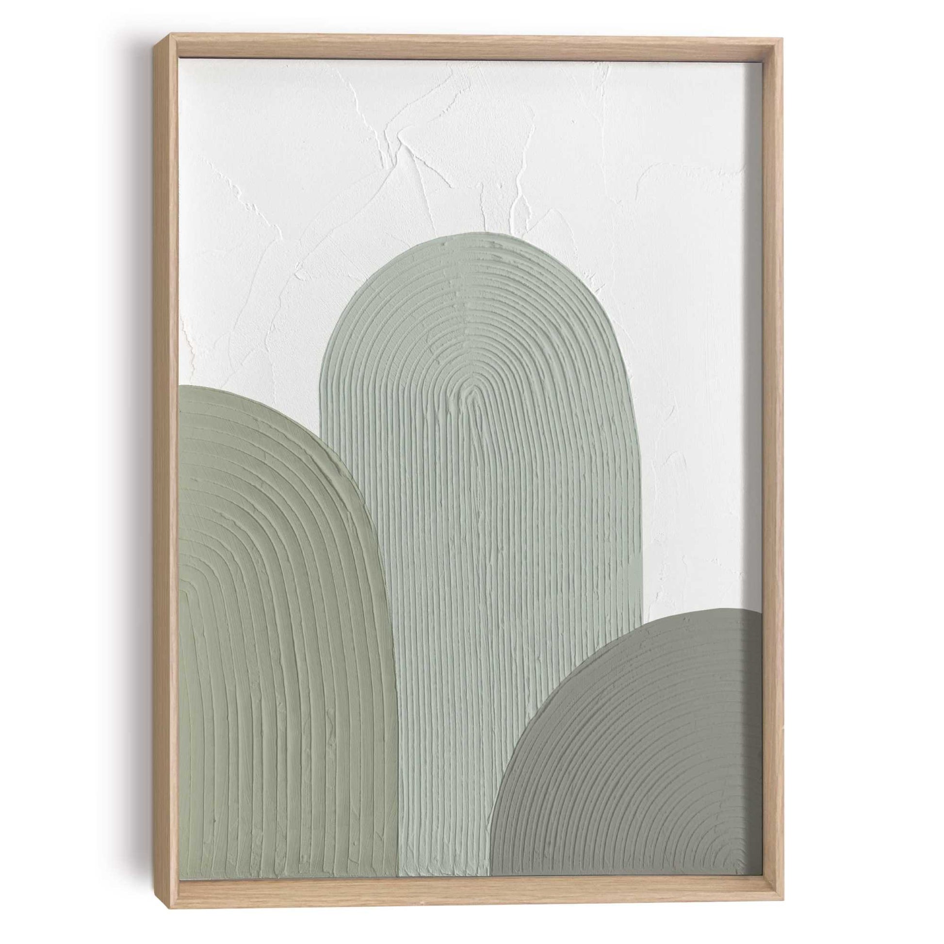 Handmade Art Arches - green  70x50