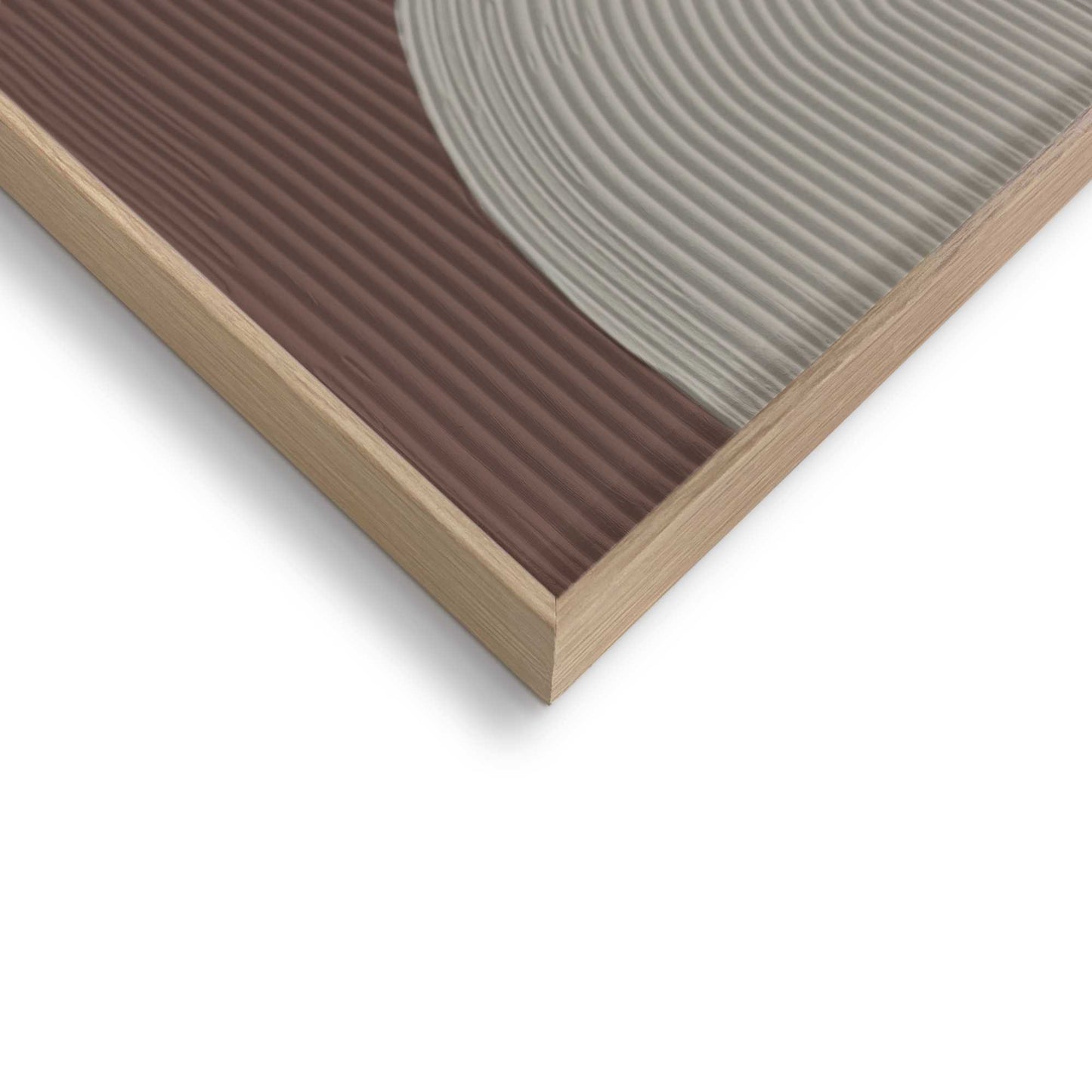 Handmade Art Organic shapes - brown 70x50