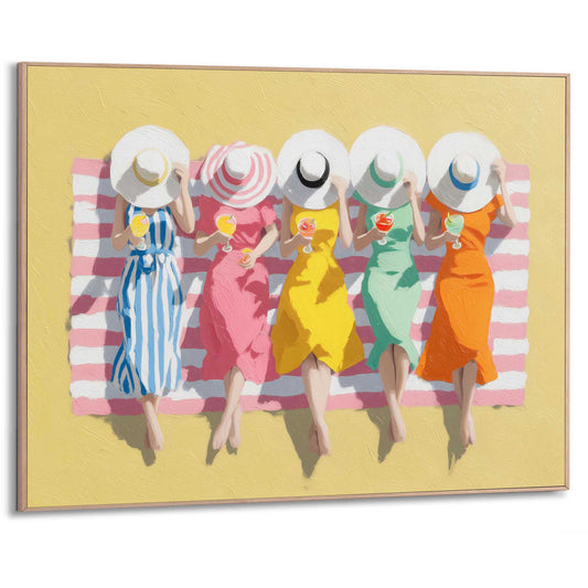 Framed Poster Cocktails on the beach 50x70