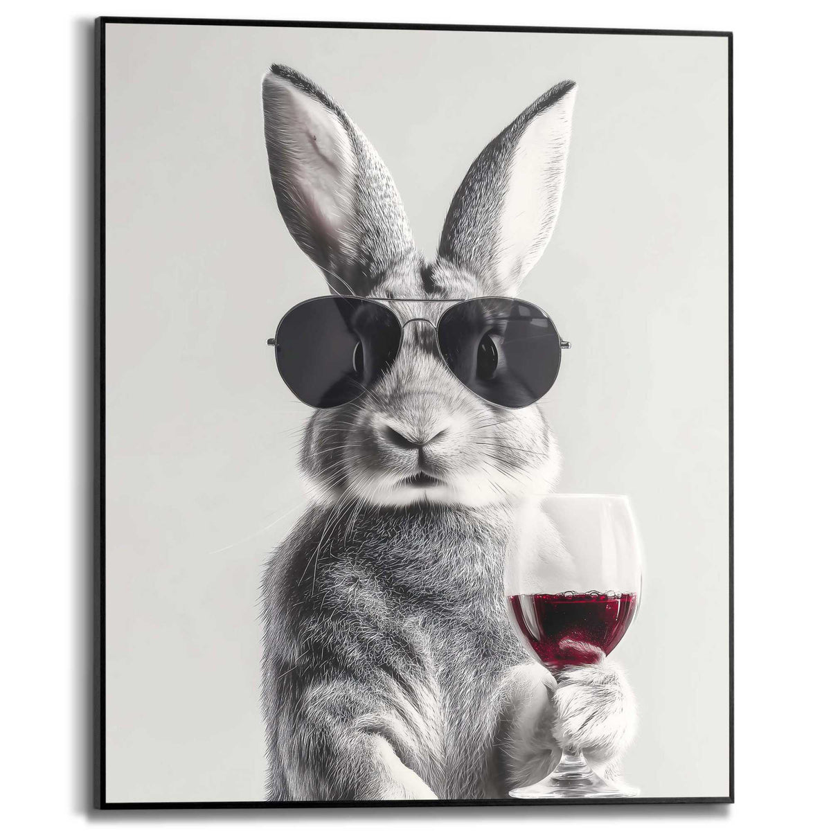 Framed Poster The Gentle Rabbit 50x40
