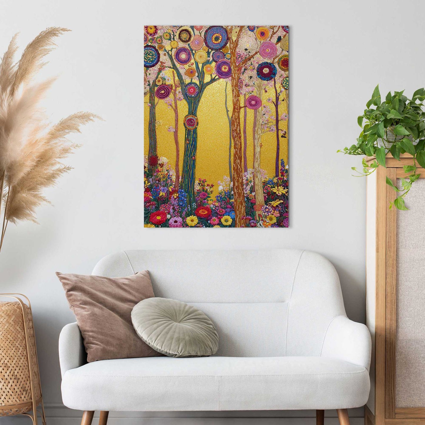 Canvas Colourful forest 70x50