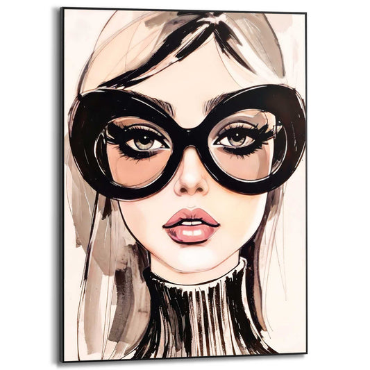 Framed Poster Bold Gaze 70x50