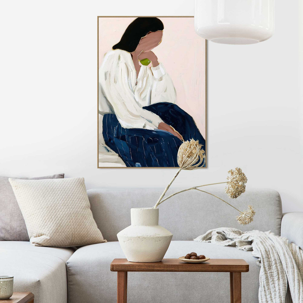 Framed Poster Soft Thoughts 70x50