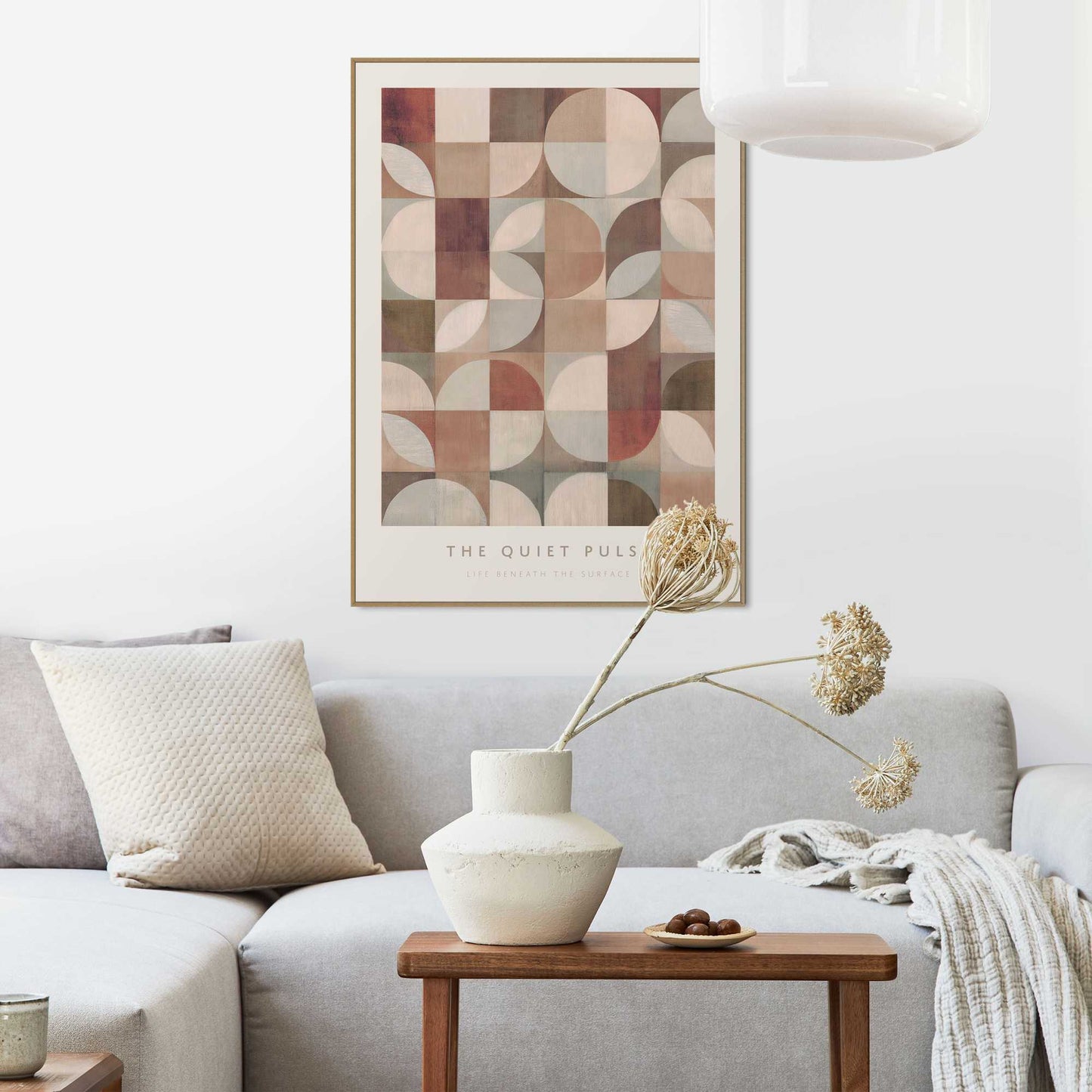 Framed Poster Neutral Patterns 70x50
