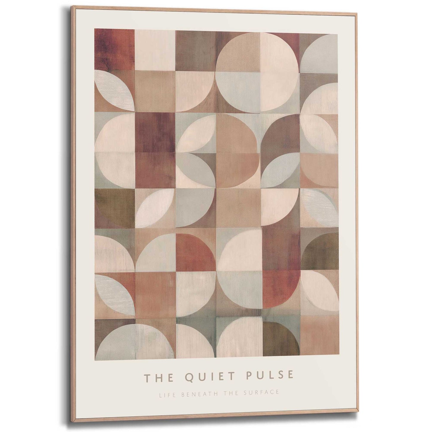 Framed Poster Neutral Patterns 70x50