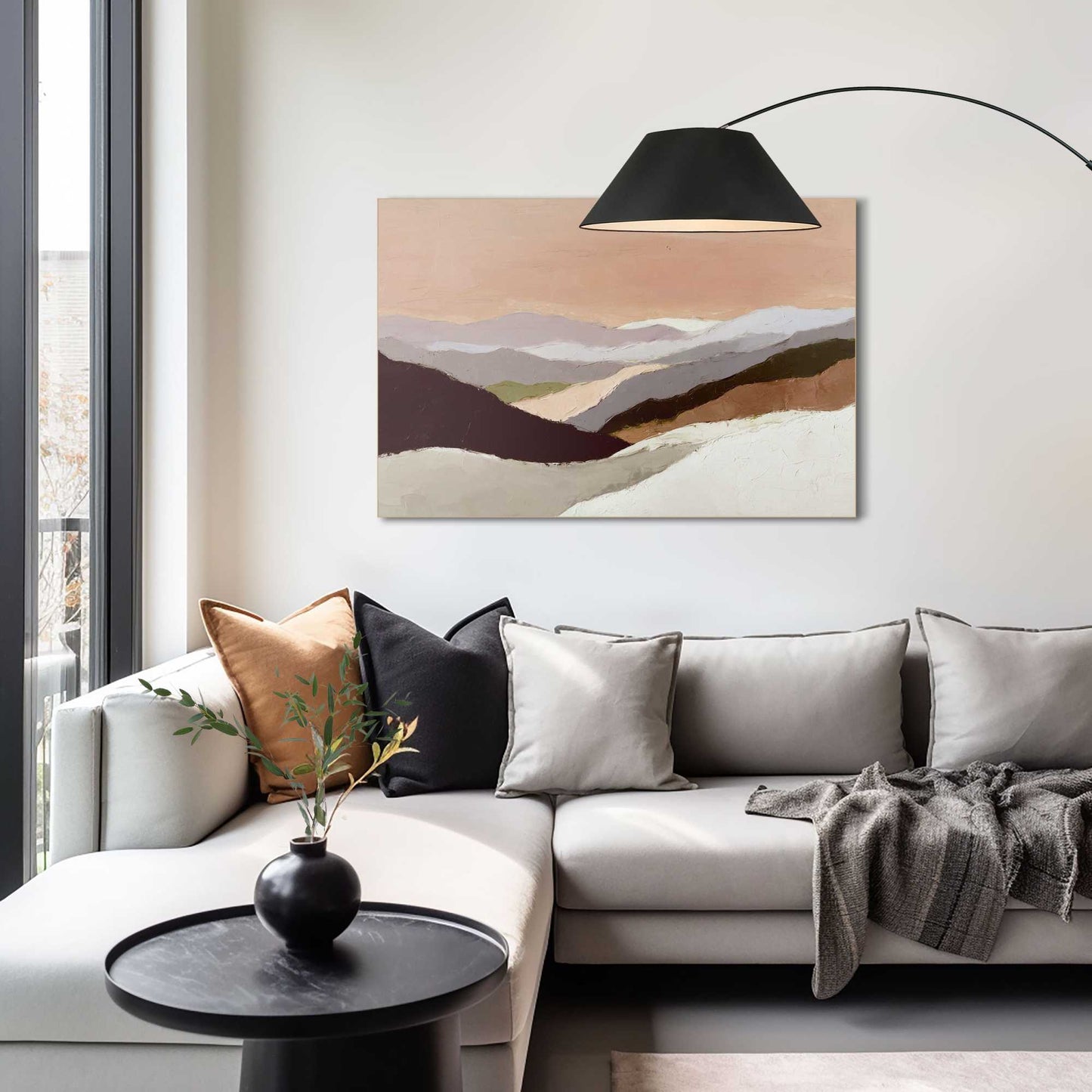 Wall Art Panel Neutral Landscape 60x90