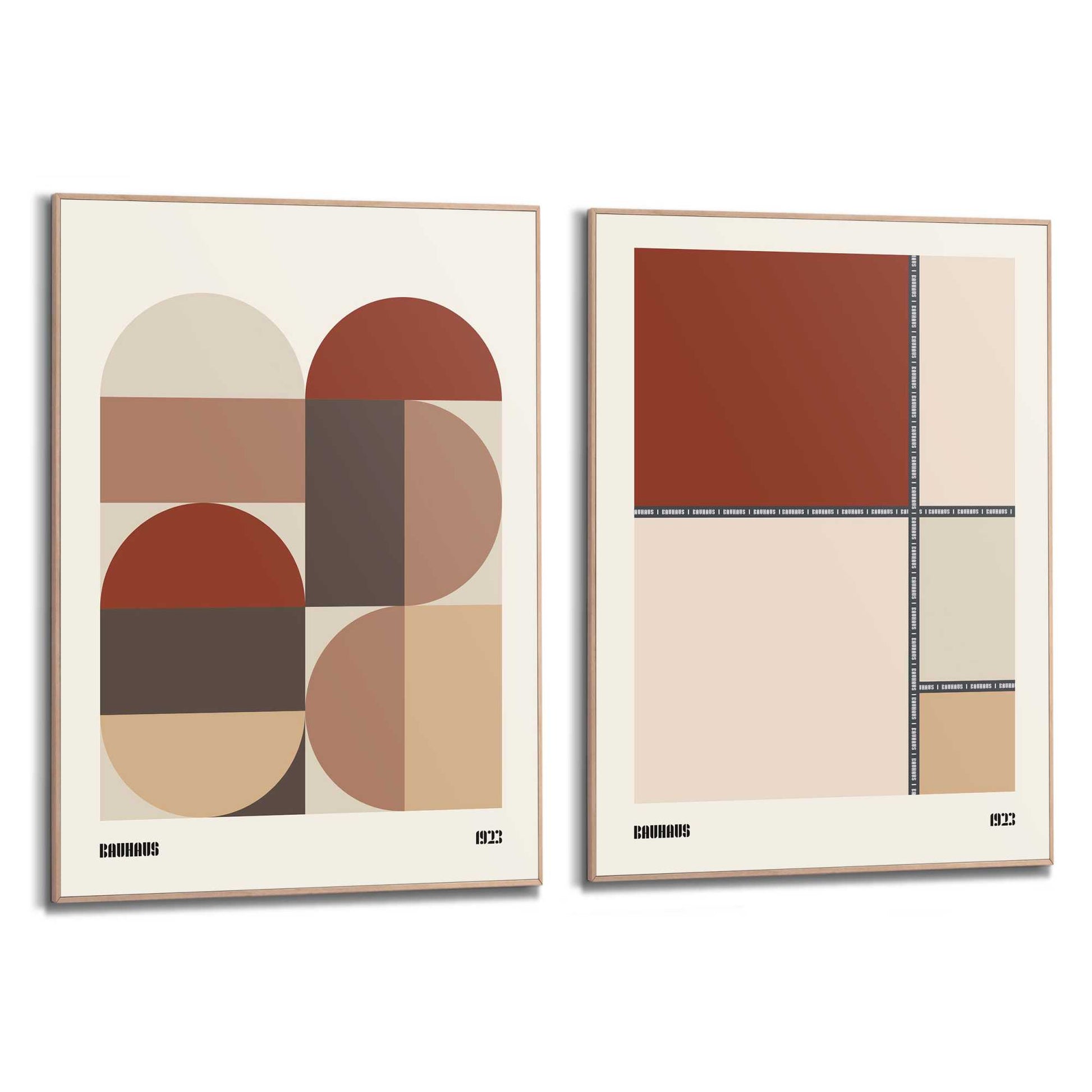 Framed Poster Bauhaus Autumn Set 70x50