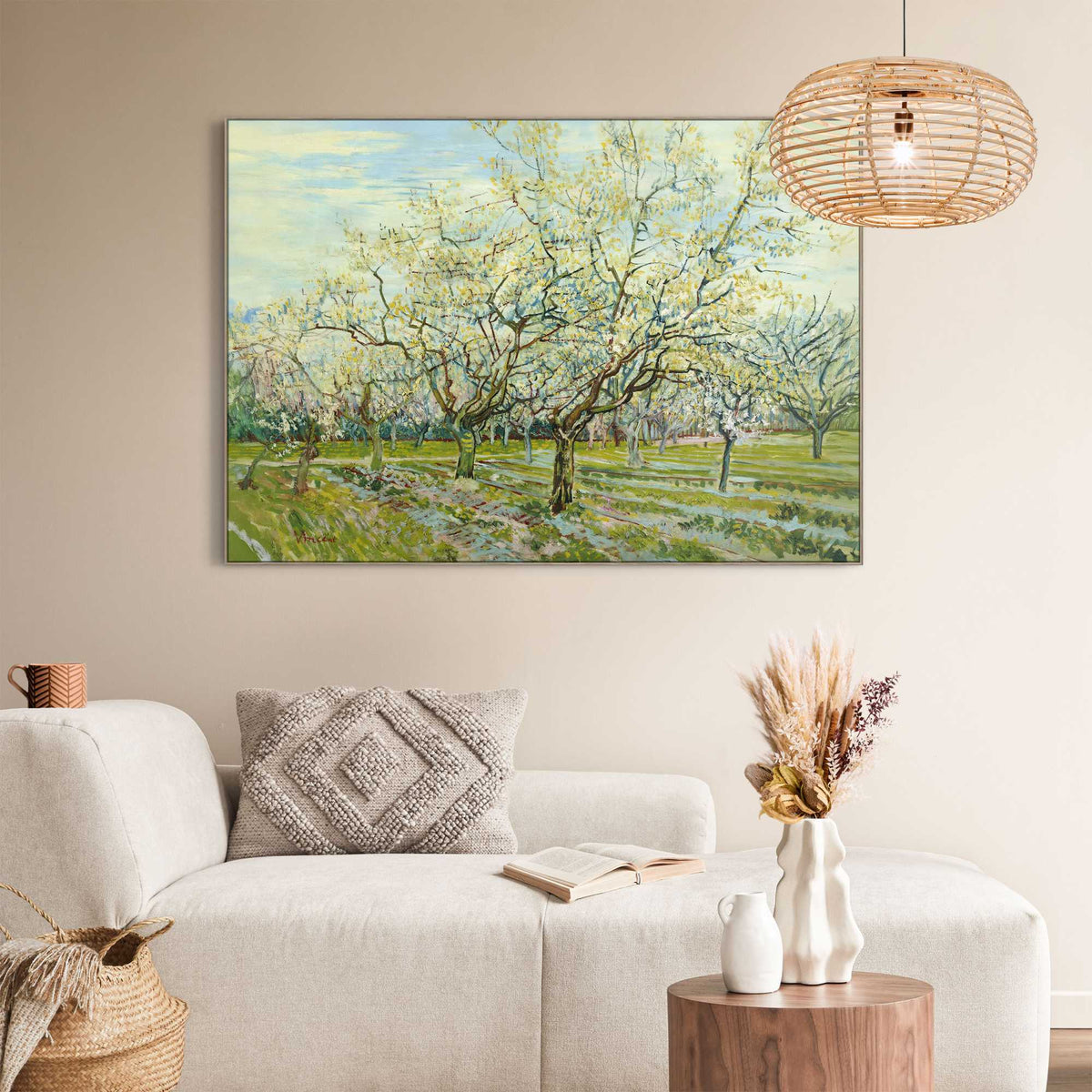 Canvas Van Gogh - The White Orchard 70x100