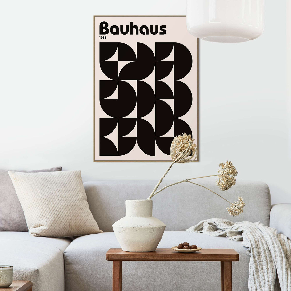 Framed Poster Bauhaus Pattern 70x50