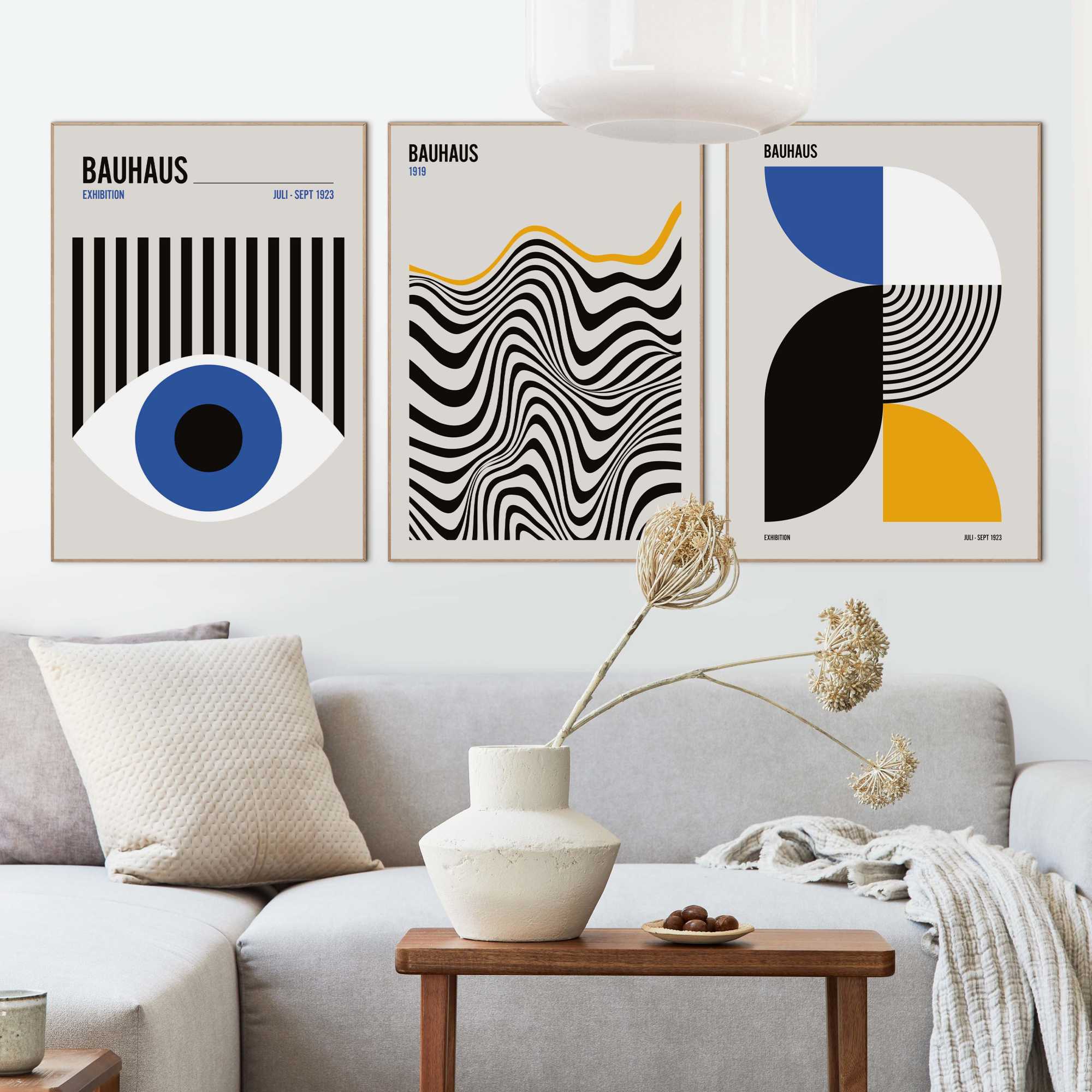 Framed Poster Bauhaus Classy Set 70x50 – Orangewallz