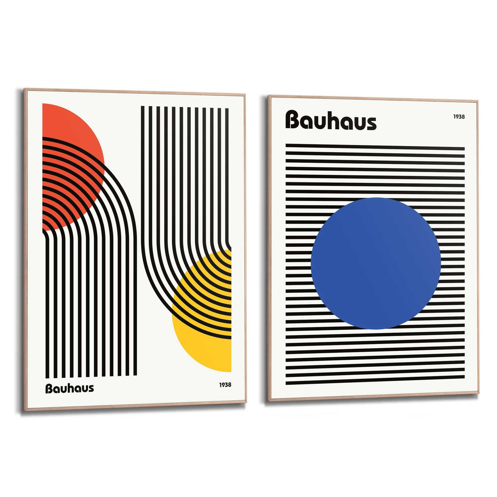 Framed Poster Bauhaus Primary II Set 70x50