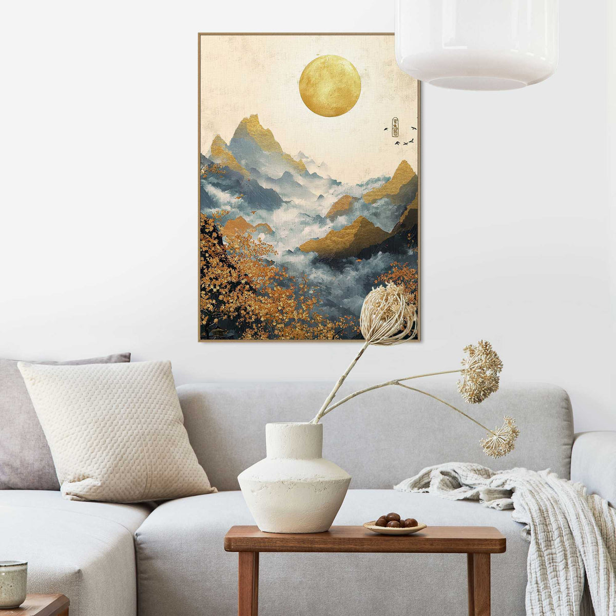 Framed Poster Golden Horizon 70x50