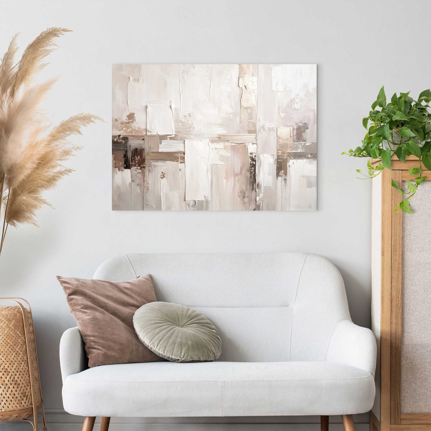 Canvas Neutral Blocks 50x70