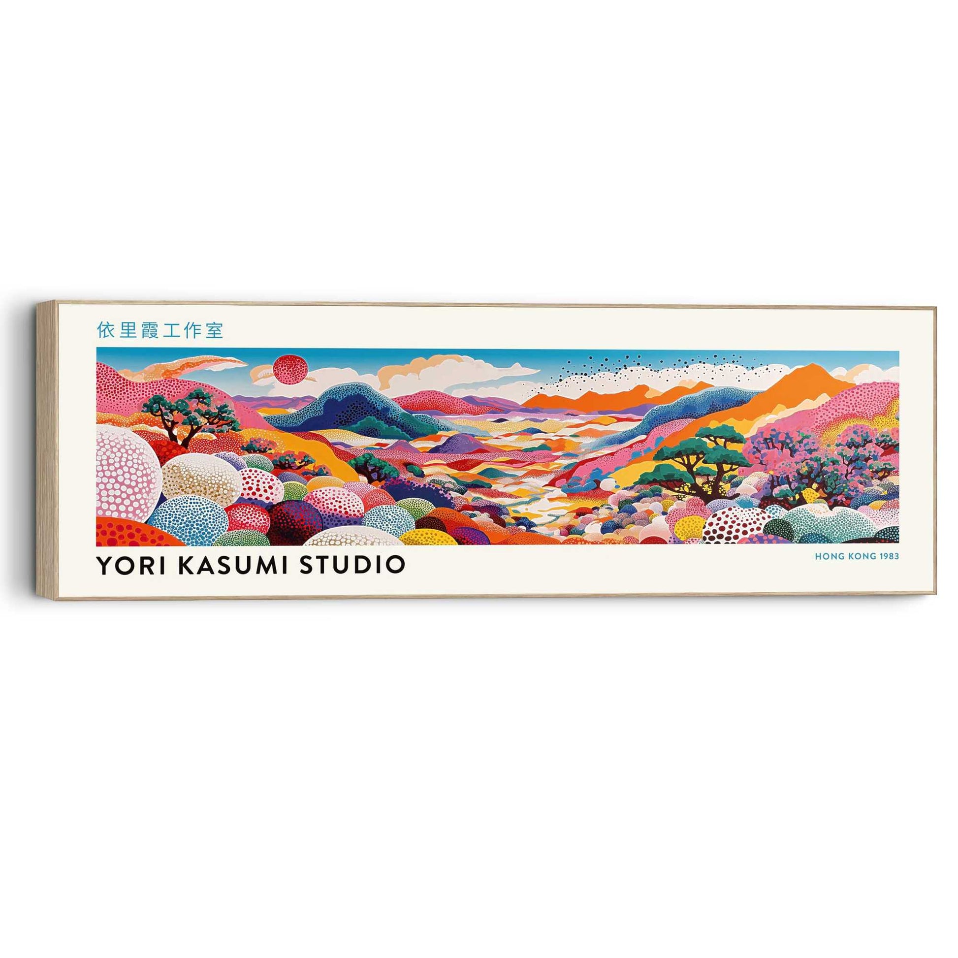 Wall Art Panel Yori Kasumi Studio - Colourful Valley 40x120