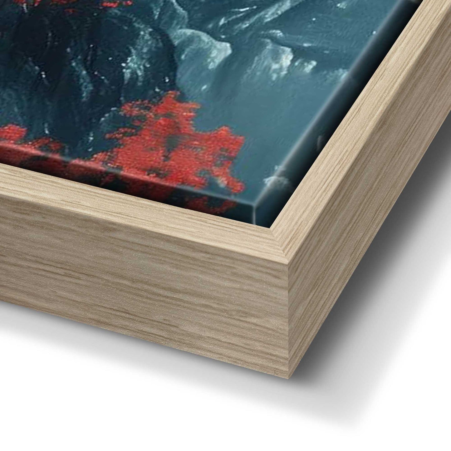 Canvas Red Sun Landscape 40x120