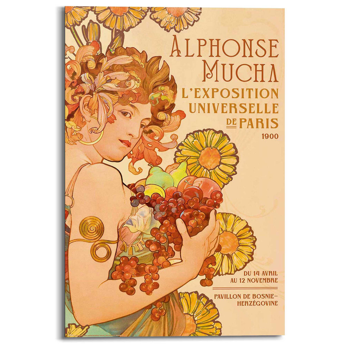 Wall Art Panel Alphonse Mucha - L'Exposition Universelle de Paris 90x60