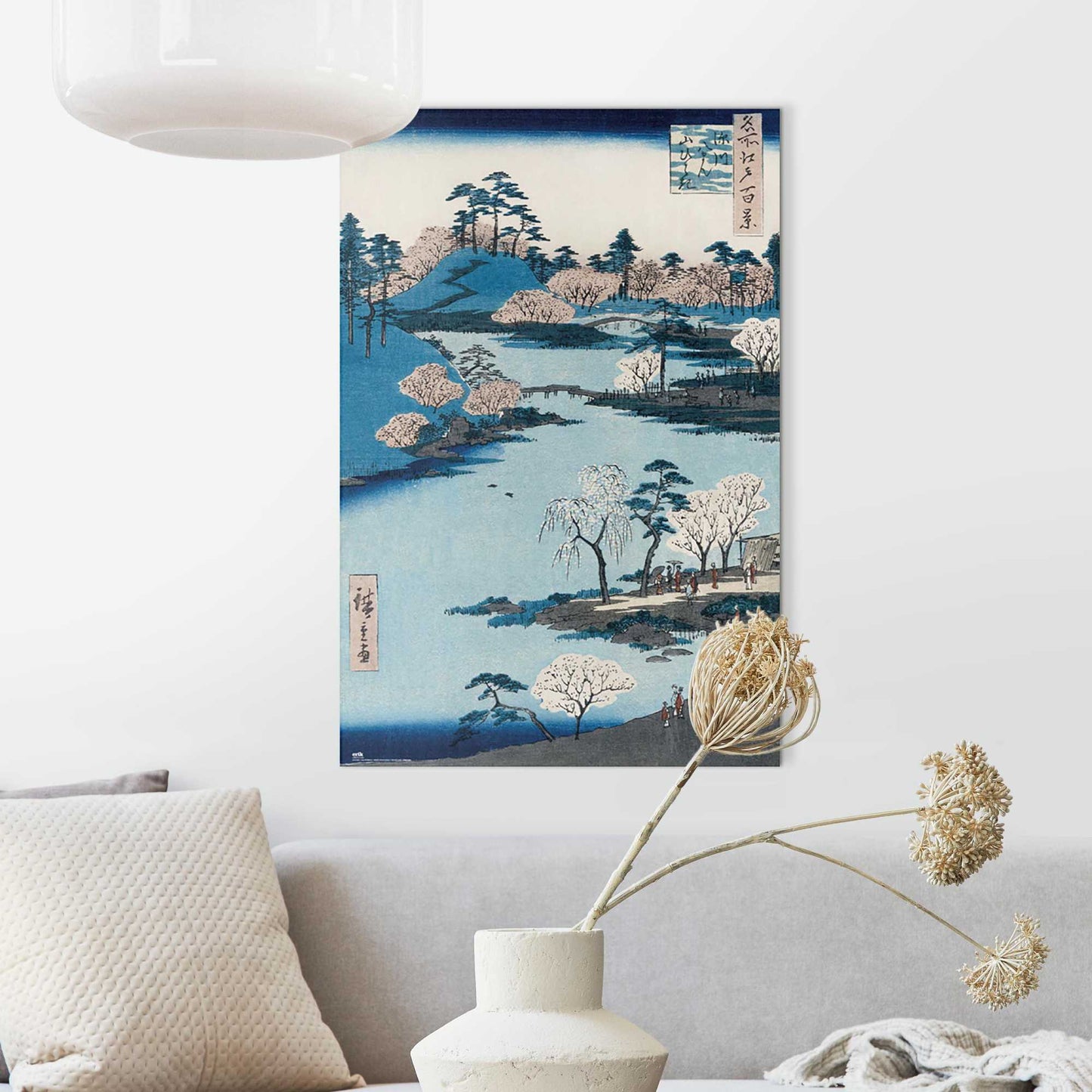 Wall Art Panel Hiroshige - Cherry Blossom 90x60