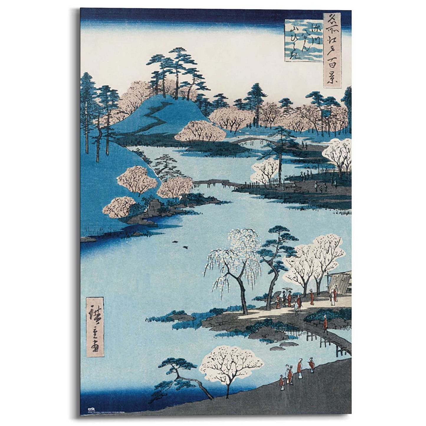 Wall Art Panel Hiroshige - Cherry Blossom 90x60