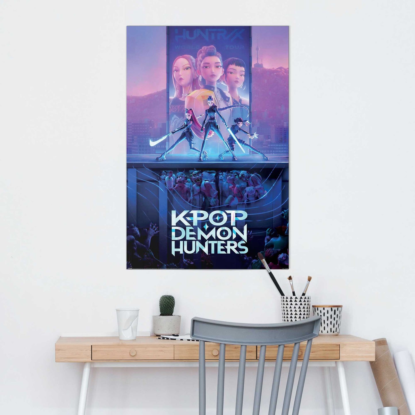 Wall Art Panel K-pop Demon Hunters - World Tour 90x60