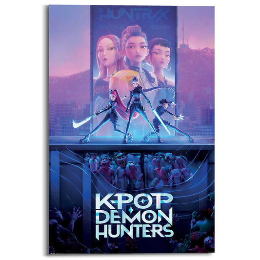 Wall Art Panel K-pop Demon Hunters - World Tour 90x60