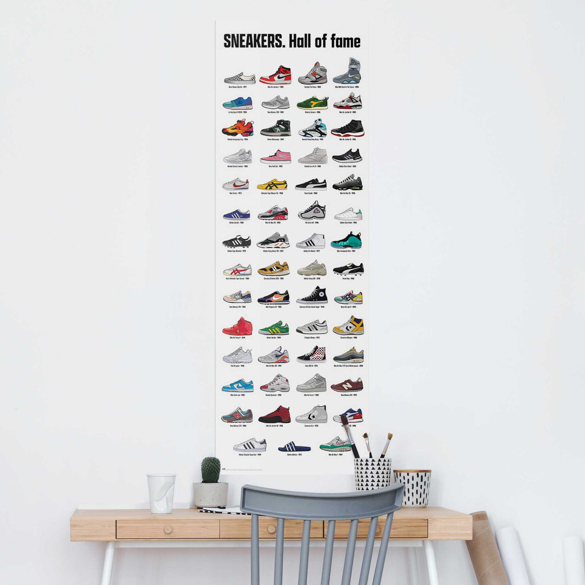 Wall Art Panel Sneakers - Hall Of Fame 156x52