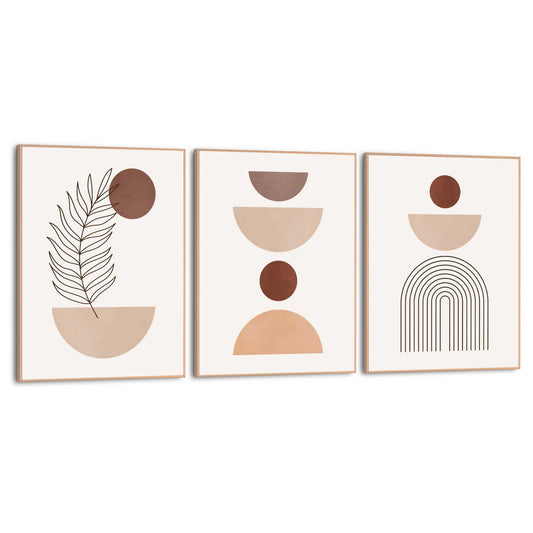 Framed Poster Figures Set 40x30