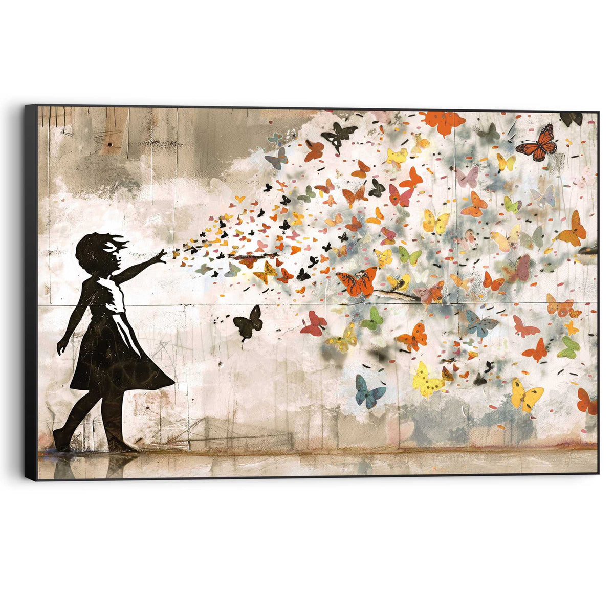 Wall Art Panel Balloon Girl Bright - warm 60x90