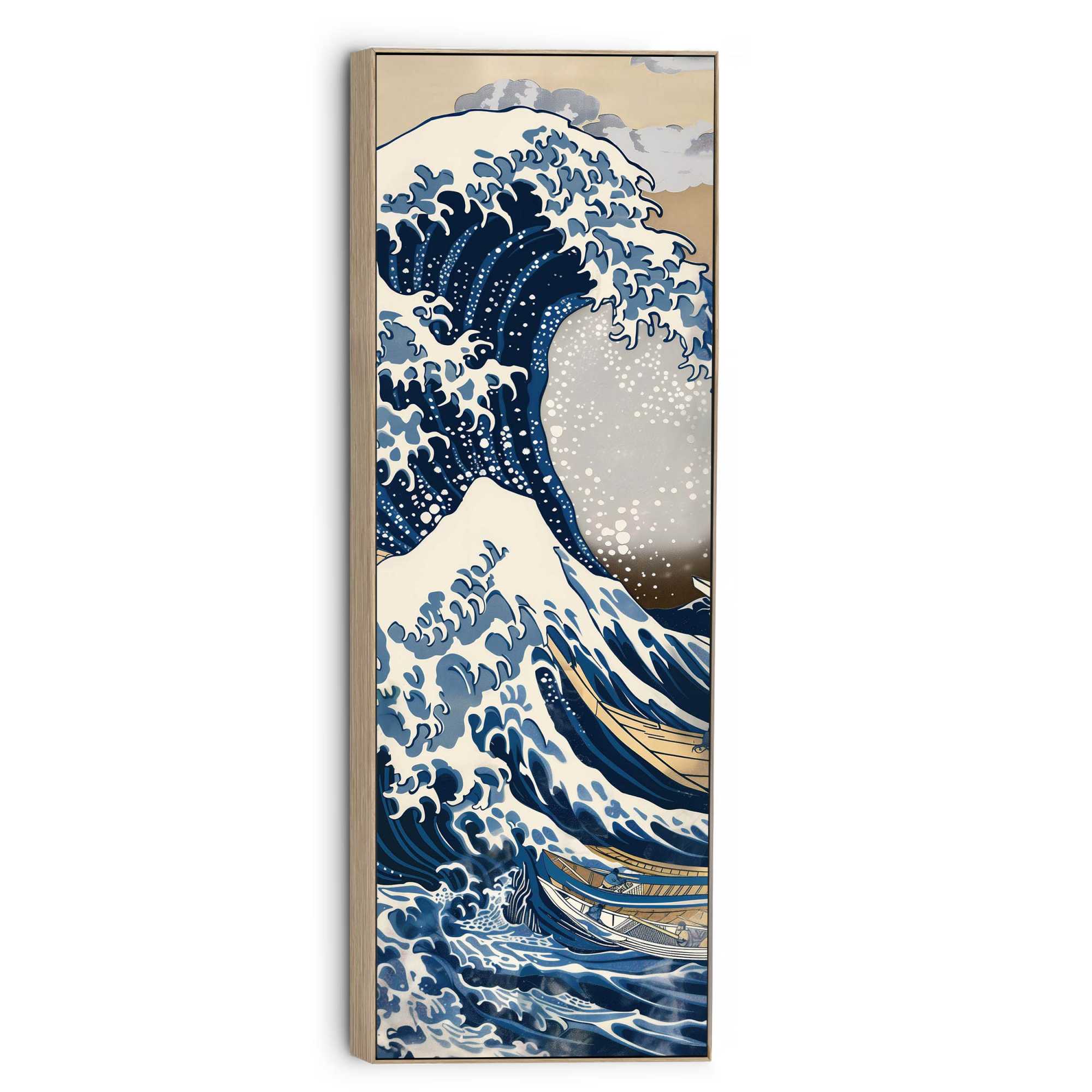 Photography Wave　　キャンバスアート Canvas The Great Wave - portrait 120x40 – Orangewallz
