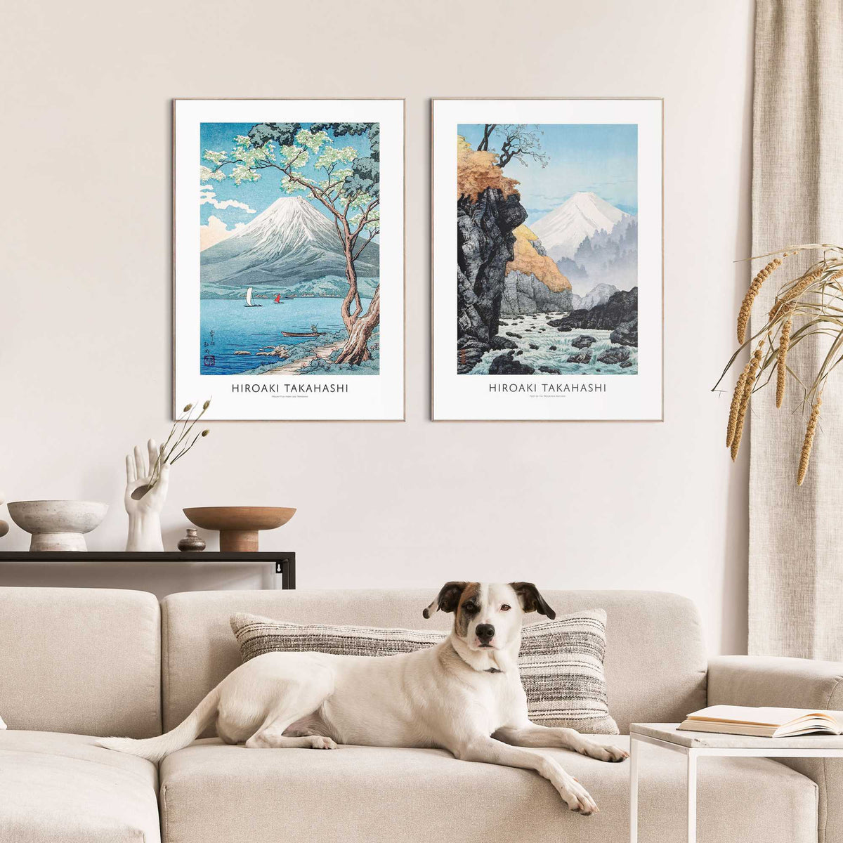 Framed Poster Takashi Shotei Japandi Set 70x50