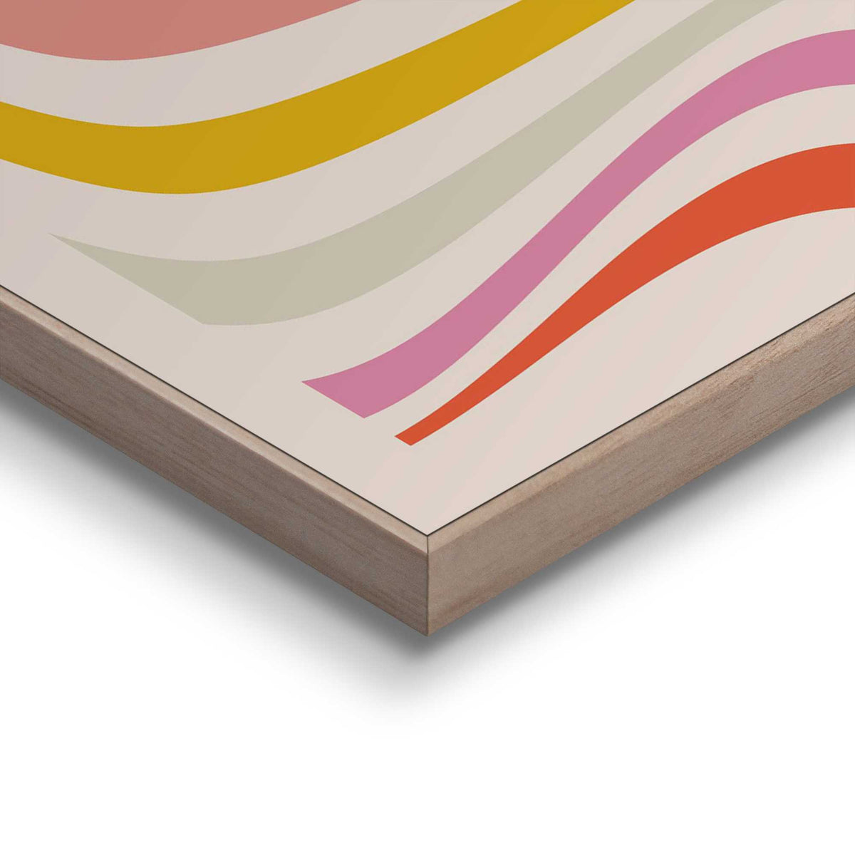 Framed Poster Bauhaus - Colourful Waves 50x40