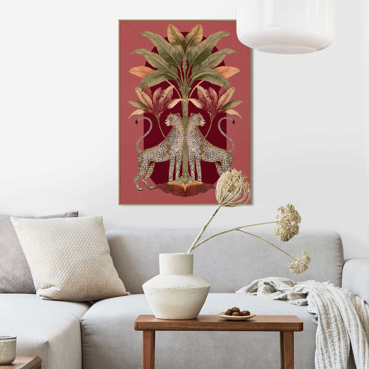 Framed Poster Jungle Mirror 70x50