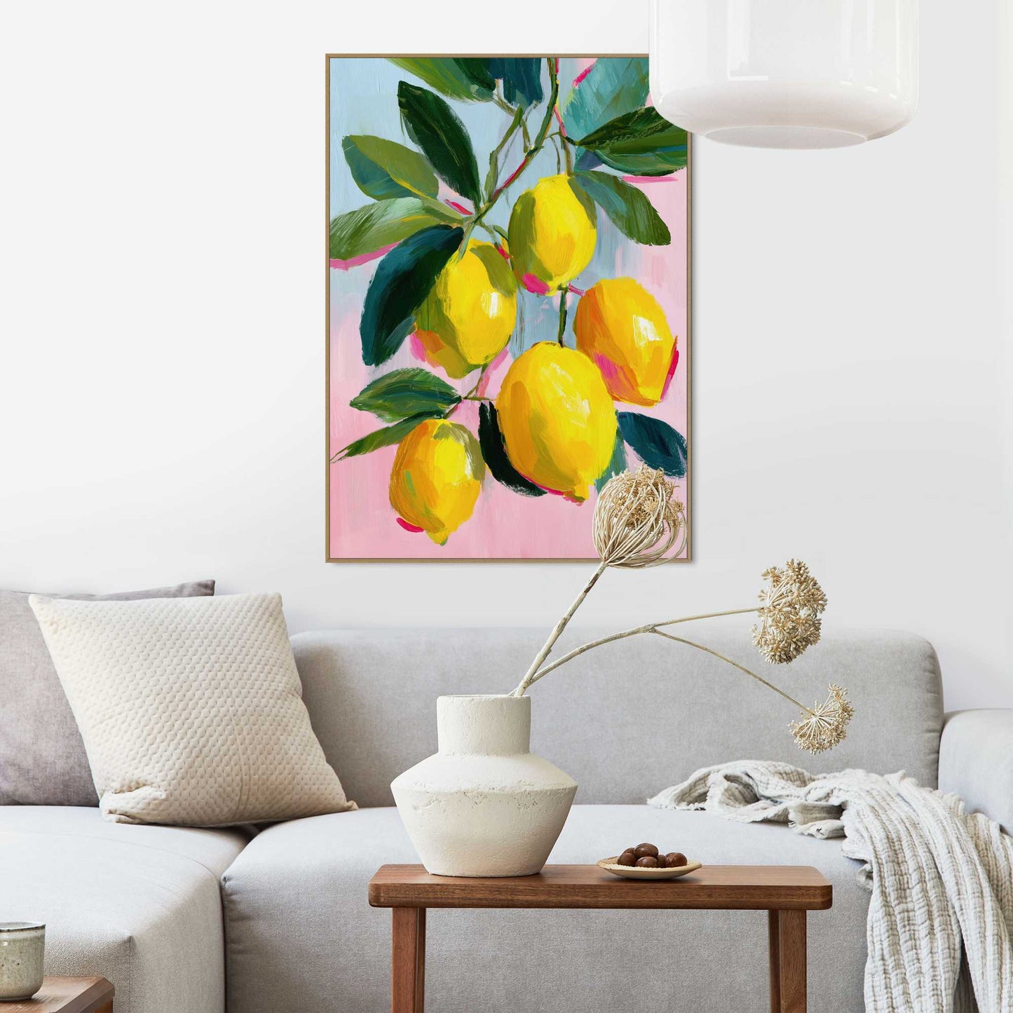 Framed Poster Lemons 70x50