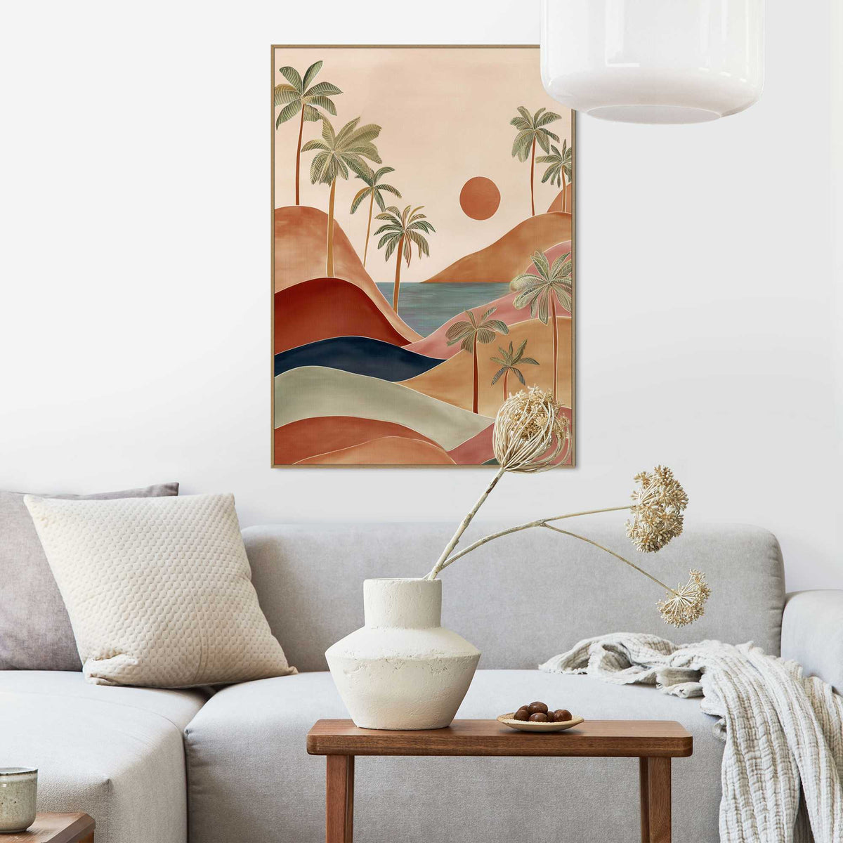 Framed Poster Bohemian Setting 70x50