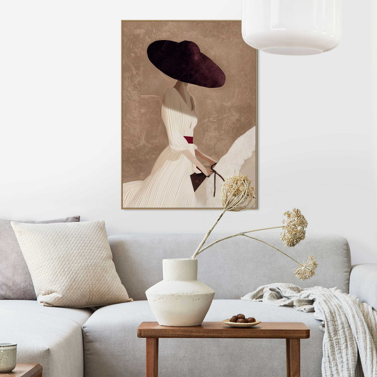 Framed Poster Horse Lady - close up 70x50