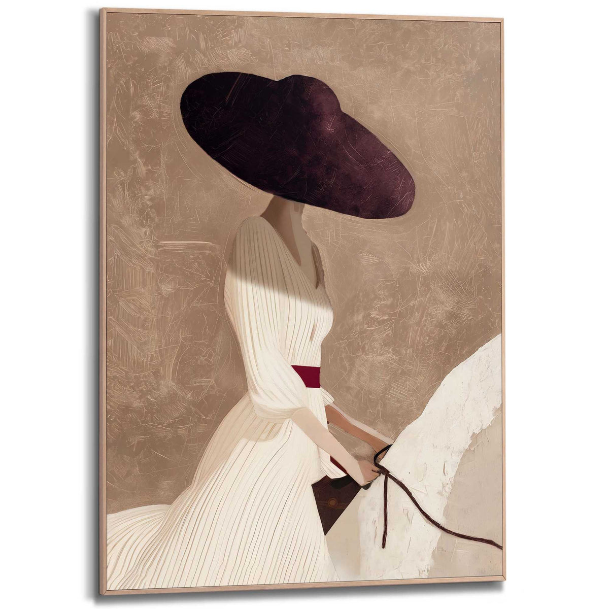 Framed Poster Horse Lady - close up 70x50