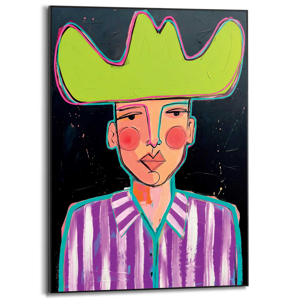 Framed Poster Cowboy Colours 70x50