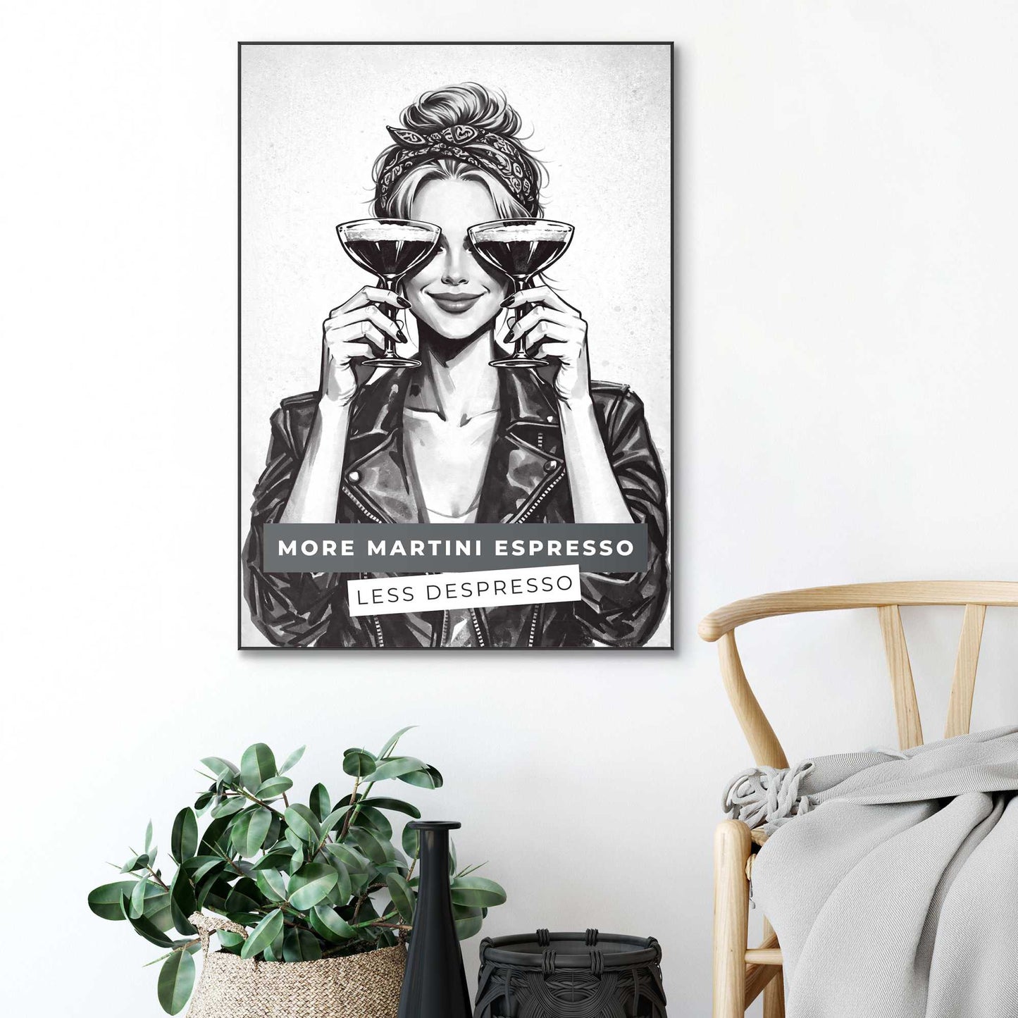 Framed Poster More Espresso 70x50